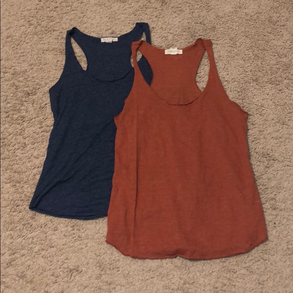 Racer back forever21 loose tank top bundle